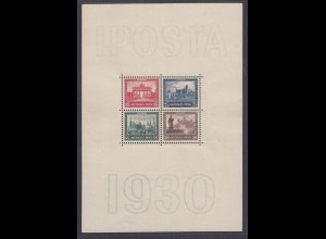 DEUTSCHES REICH Block 1 - IPOSTA (1930) postfrisch/** FOTOATTEST - € 1600