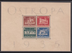 DR Block 3 Ostropa-Block (1935) pfr/** Originalgummierung!! BPPgepr. - € 1300++