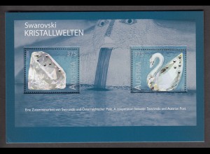 ÖSTERREICH Block 25 - Swarovski Kristallwelten - 2004 postfrisch/** (MNH) 