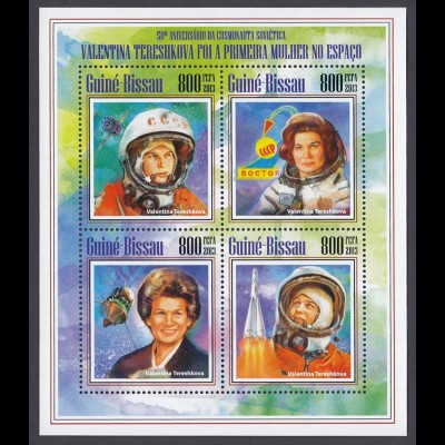 GUINEA-BISSAU Raumfahrt Valentina Tereshkova (2013) postfrisch/** (MNH)