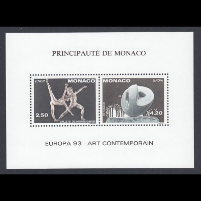 EUROPA CEPT Monaco MiNr. 2120/21 (1993) pfr/** (MNH) Sonderdruck/GEZÄHNT