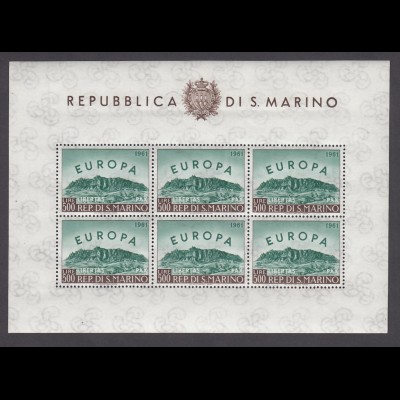 EUROPA CEPT San Marino 1961 KB/minisheet postfr./** (MNH) - € 200.