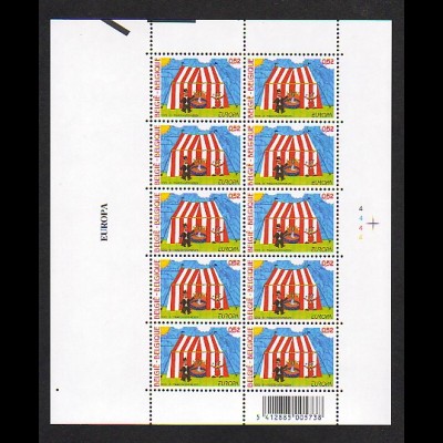 EUROPA CEPT Belgien 2002 Kleinbögen/minisheets postfrisch/** (MNH) 
