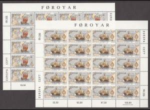 EUROPA CEPT Färöer 1992 Kleinbögen/minisheets postfrisch/** (MNH) - € 80