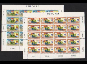 EUROPA CEPT Färöer 1995 Kleinbögen/minisheets postfrisch/** (MNH) - € 80