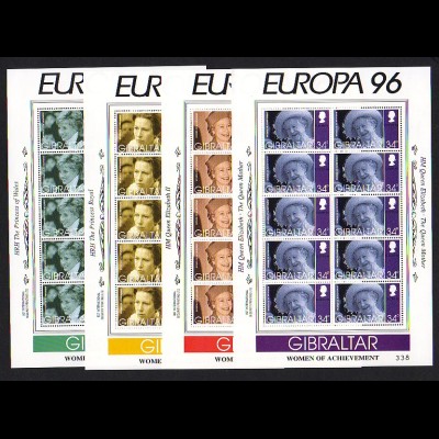 EUROPA CEPT Gibraltar 1996 Kleinbögen/minisheets postfrisch/** (MNH)