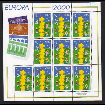 EUROPA CEPT Irland 2000 Kleinbogen/minisheet postfrisch/** (MNH) 