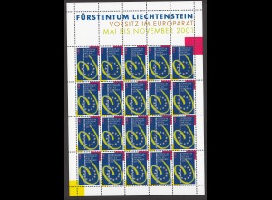 EUROPA CEPT MITLÄUFER Liechtenstein 2001 Kleinbogen/minisheet postfr./** (MNH)