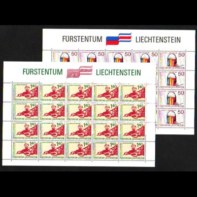 EUROPA CEPT MITLÄUFER Liechtenstein 1988 KB/minisheets pfr/** (MNH) - € 60