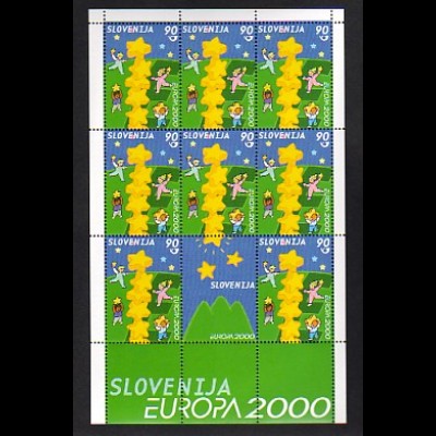 EUROPA CEPT Slowenien 2000 Kleinbogen/minisheet postfrisch/** (MNH) 