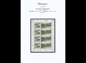 EUROPA CEPT Monaco 1999 Kleinbogen/minisheet postfrisch/** (MNH) 