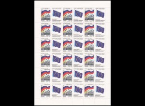 EUROPA CEPT MITLÄUFER Russland 1997 Kleinbogen/minisheet postfrisch/** (MNH) 