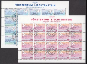 EUROPA CEPT Liechtenstein 1995 Kleinbögen/minisheets gestempelt/o (USED)