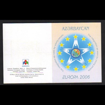 EUROPA CEPT Aserbaidschan 2006 Markenheftchen/booklet postfrisch/** (MNH)
