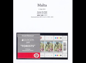 EUROPA CEPT Malta 2011 Markenheftchen/booklet postfrisch/** (MNH)