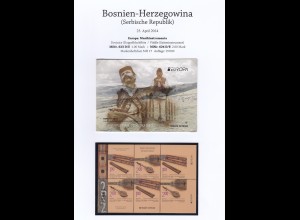 EUROPA CEPT Bos Herz (Serbische Republik) 2014 Markenheft/booklet pfr./** (MNH) 