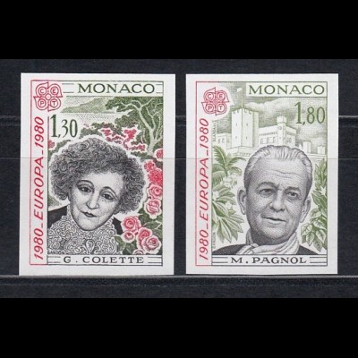 EUROPA CEPT Monaco 1980 postfrisch/** UNGEZÄHNT!!! - mint never hinged/imperfor.