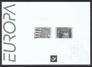 EUROPA CEPT Belgien 2004 Gedenkblatt Schwarzdruck - € 100