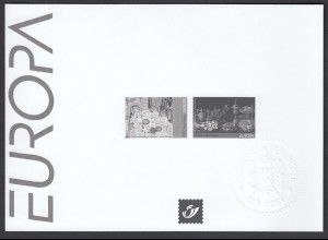 EUROPA CEPT Belgien 2005 Gedenkblatt Schwarzdruck - € 100