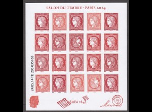 FRANKREICH Mi. 5938/5939 Salon du Timbre Paris 2014 KB postfrisch/** (NEUF/MNH) 