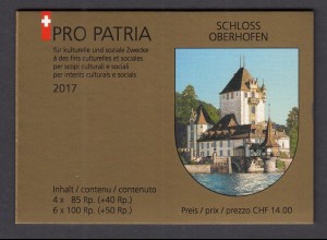 SCHWEIZ Markenheft Nr. 0-188 Pro Patria (2017) postfrisch/** 