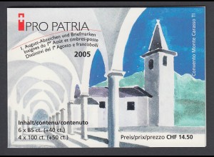 SCHWEIZ Markenheft Nr. 0-141 Pro Patria (2005) postfrisch/** 