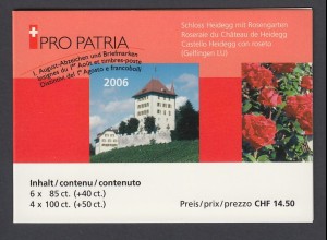 SCHWEIZ Markenheft Nr. 0-145 Pro Patria (2006) postfrisch/** 