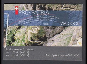 SCHWEIZ Markenheft Nr. 0-148 Pro Patria (2007) postfrisch/** 